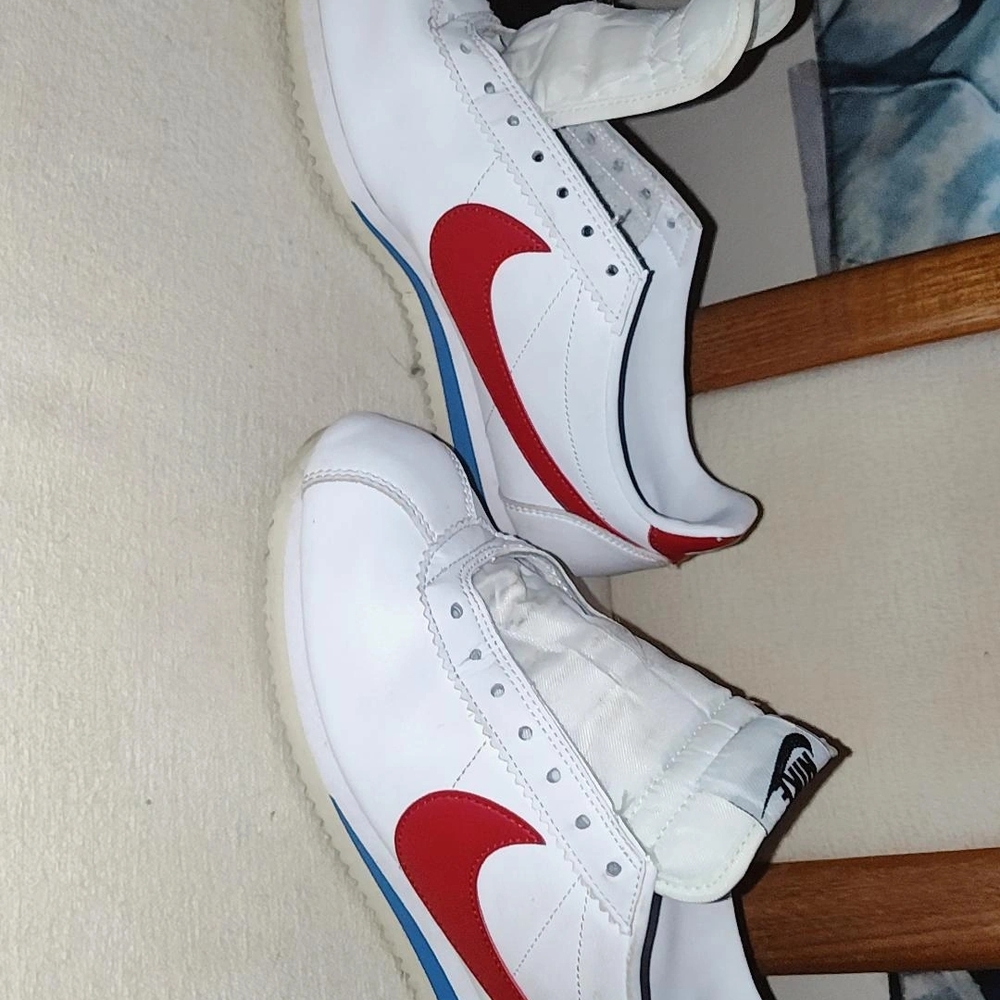 Nike Red, White, And Blue Cortez Sneakers